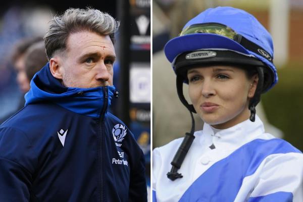 前苏格兰橄榄球明星斯图尔特·霍格在妻子生下第四个孩子几天后，在社交媒体上分享了他和骑师的帖子