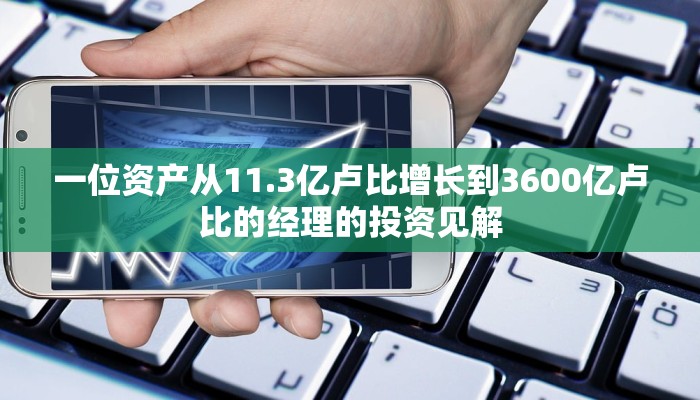 一位资产从11.3亿卢比增长到3600亿卢比的经理的投资见解