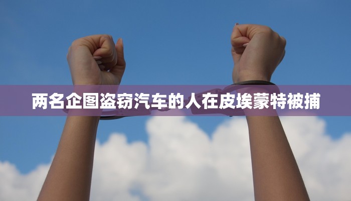 两名企图盗窃汽车的人在皮埃蒙特被捕