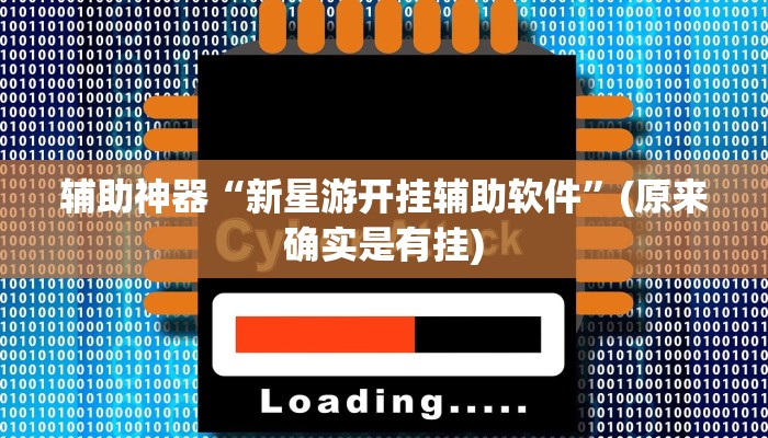 辅助神器“新星游开挂辅助软件”(原来确实是有挂) 辅助神器“新星游开挂辅助软件”(原来确实是有挂)