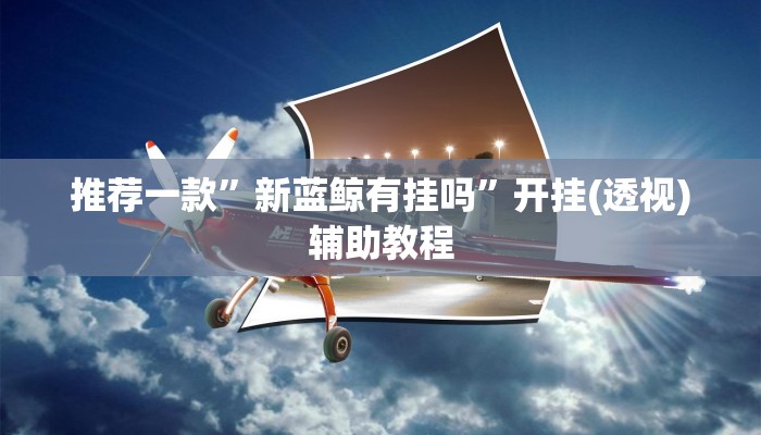 推荐一款”新蓝鲸有挂吗”开挂(透视)辅助教程