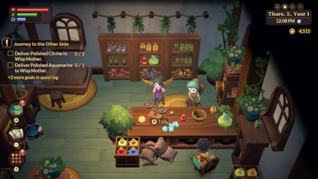 a farmer standing with vera and ginger at vera's shop fae farm