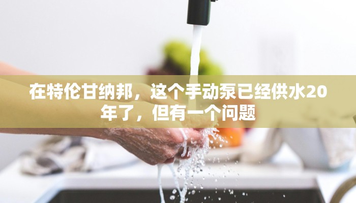 在特伦甘纳邦,这个手动泵已经供水20年了,但有一个问题 在特伦甘纳邦,这个手动泵已经供水20年了,但有一个问题