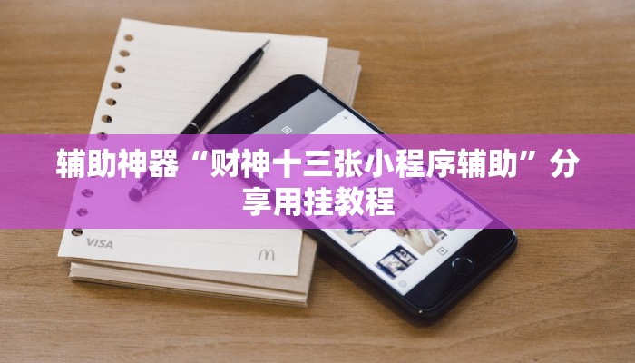 辅助神器“财神十三张小程序辅助”分享用挂教程