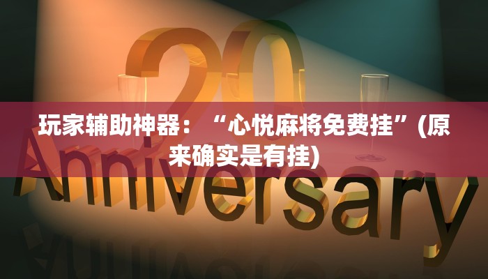 玩家辅助神器：“心悦麻将免费挂”(原来确实是有挂)