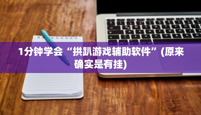 1分钟学会“拱趴游戏辅助软件”(原来确实是有挂)