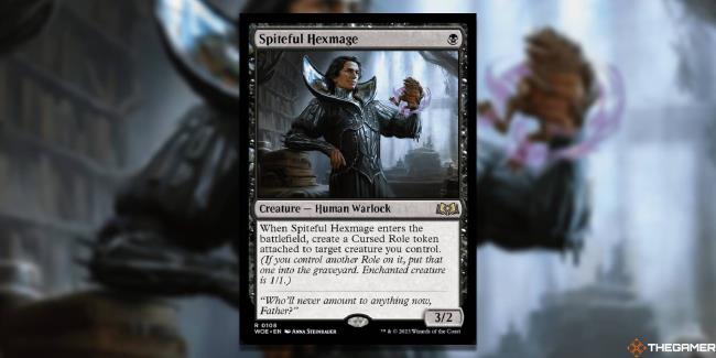 MTG Spiteful Hexmage card and art background