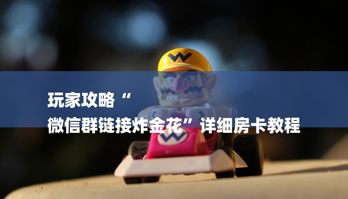 玩家攻略“
微信群链接炸金花”详细房卡教程