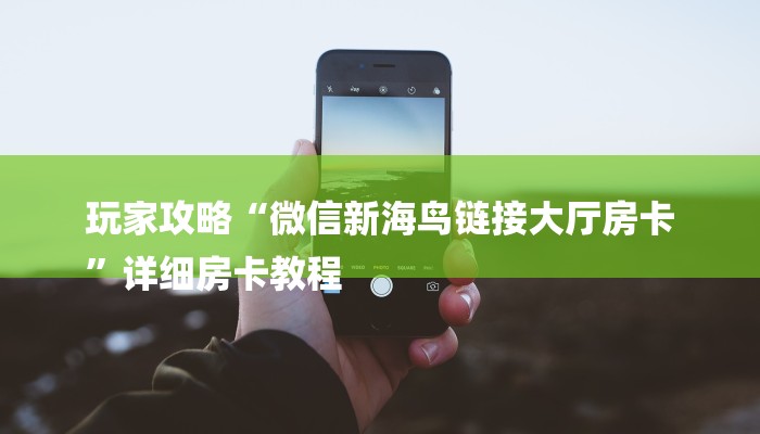 玩家攻略“微信新海鸟链接大厅房卡
”详细房卡教程