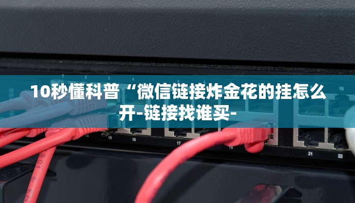 10秒懂科普“微信链接炸金花的挂怎么开-链接找谁买-