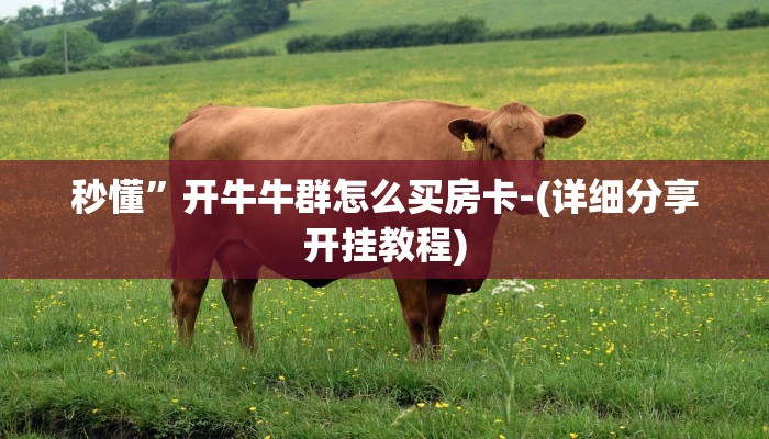 秒懂”开牛牛群怎么买房卡-(详细分享开挂教程)