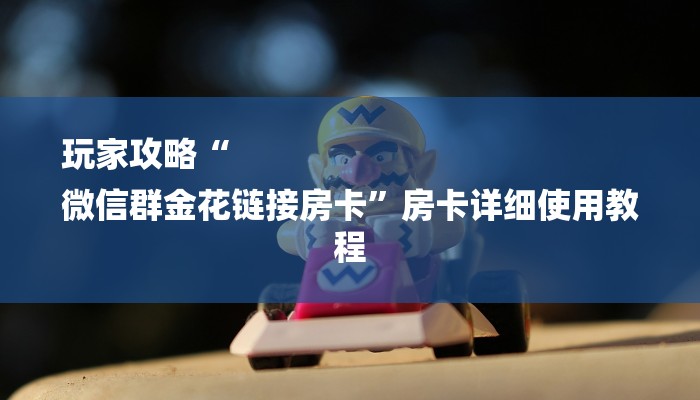 玩家攻略“
微信群金花链接房卡”房卡详细使用教程 玩家攻略“
微信群金花链接房卡”房卡详细使用教程