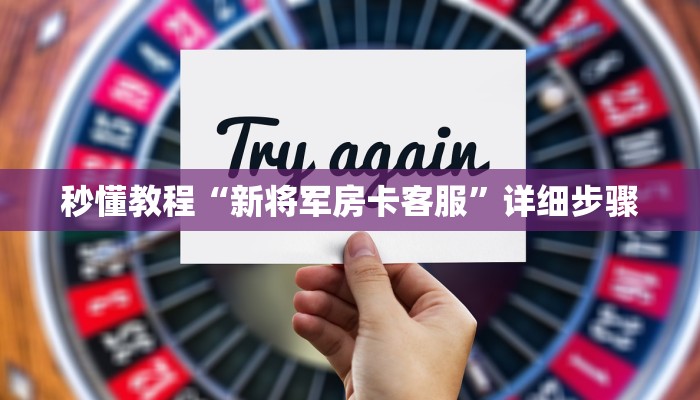 秒懂教程“新将军房卡客服”详细步骤