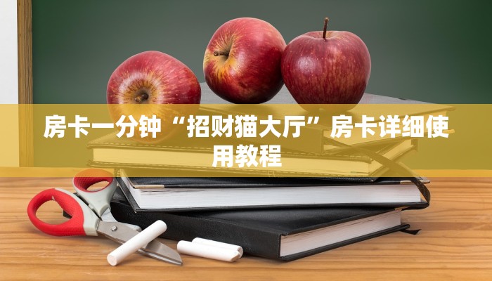 房卡一分钟“招财猫大厅”房卡详细使用教程