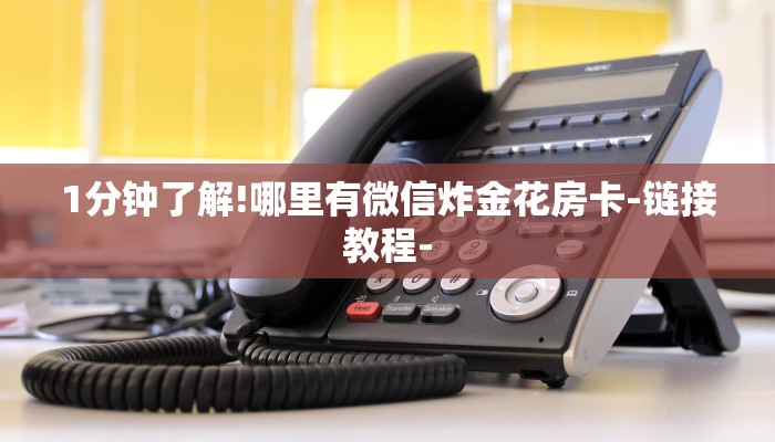 1分钟了解!哪里有微信炸金花房卡-链接教程-